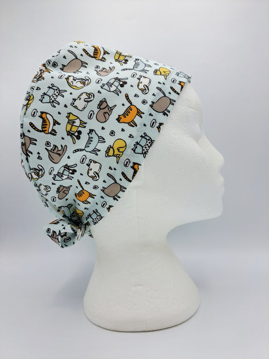 Tiny Cats Scrub Hat Cap