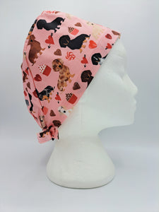 Valentine Dachshunds Scrub Hat Cap