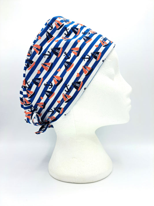 Sail Boats Scrub Hat