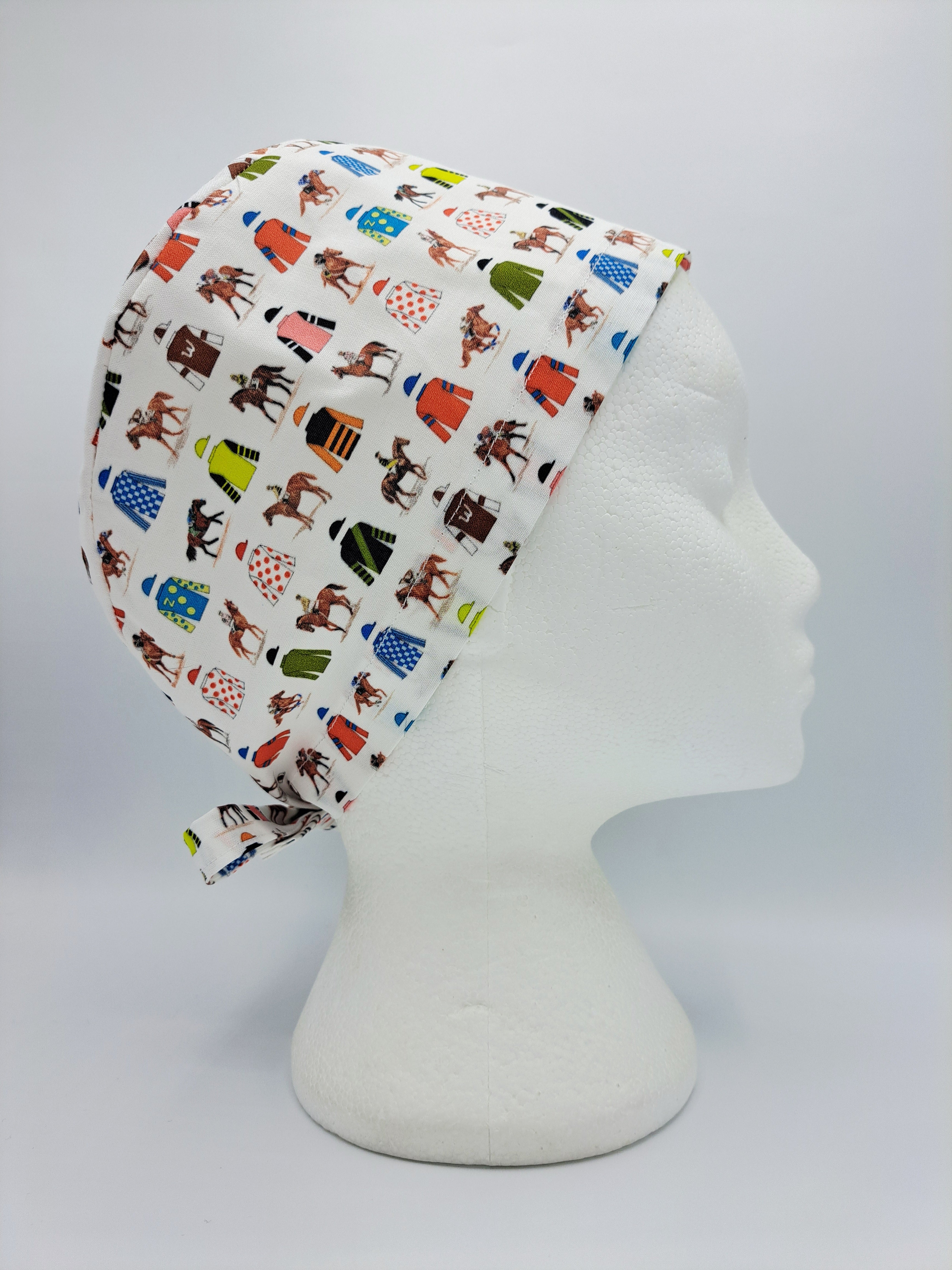 Horse Racing Scrub Hat Cap