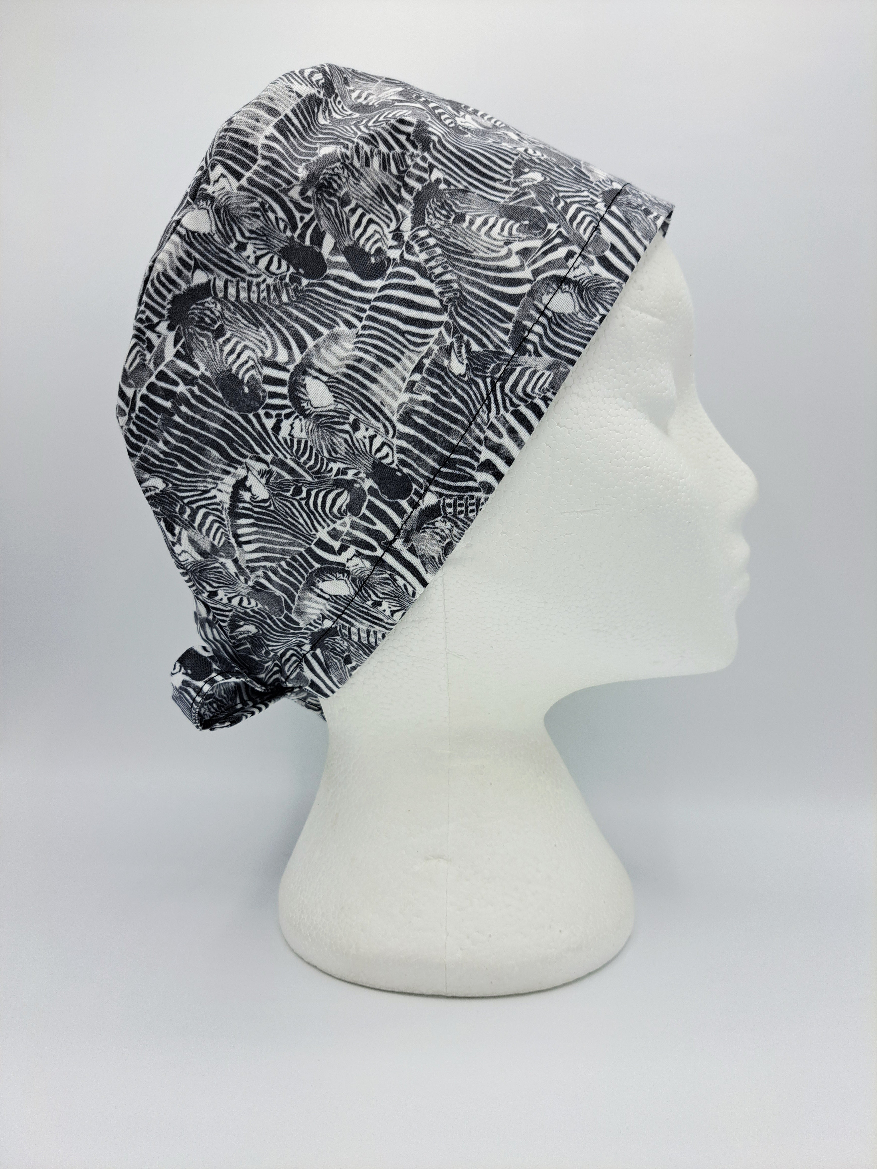 Zebra Scrub Hat Cap