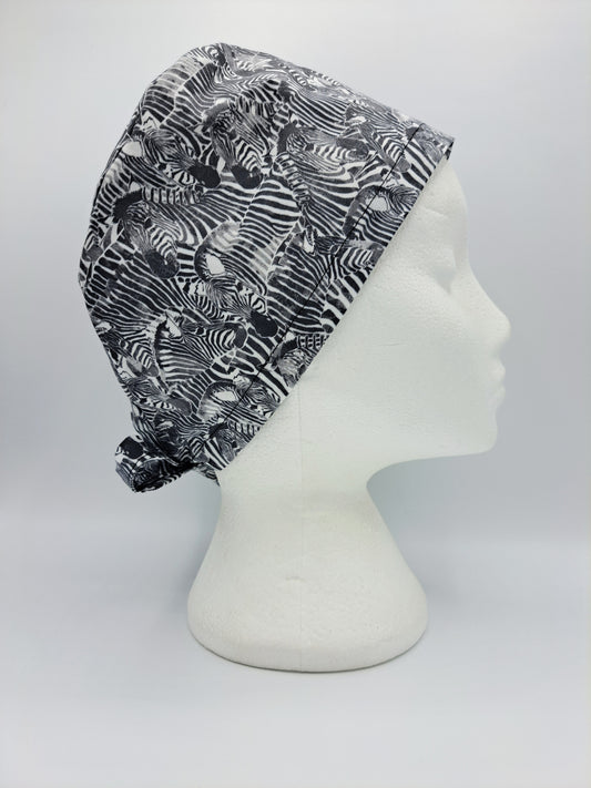 Zebra Scrub Hat Cap