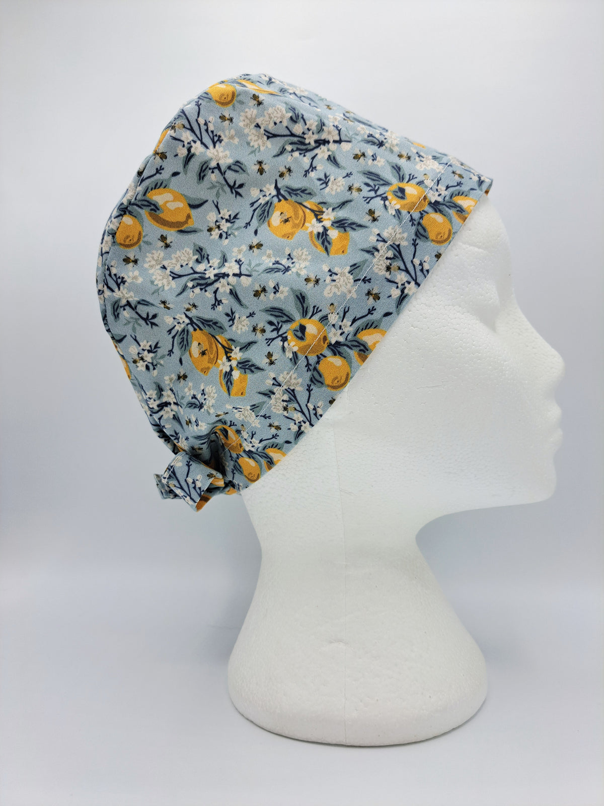 Lemons and Bees Scrub Hat Cap