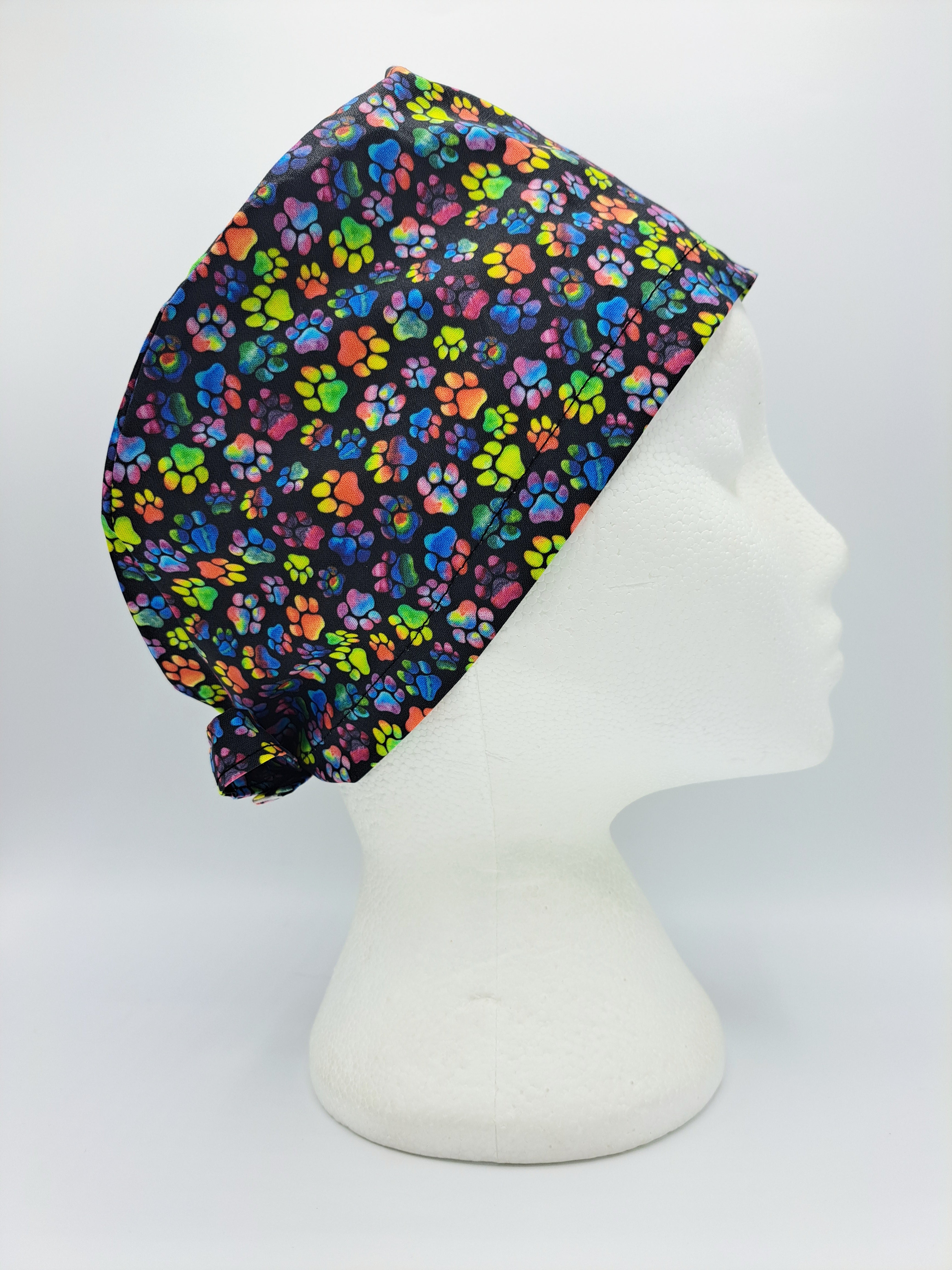 Colourful Paws Scrub Hat Cap