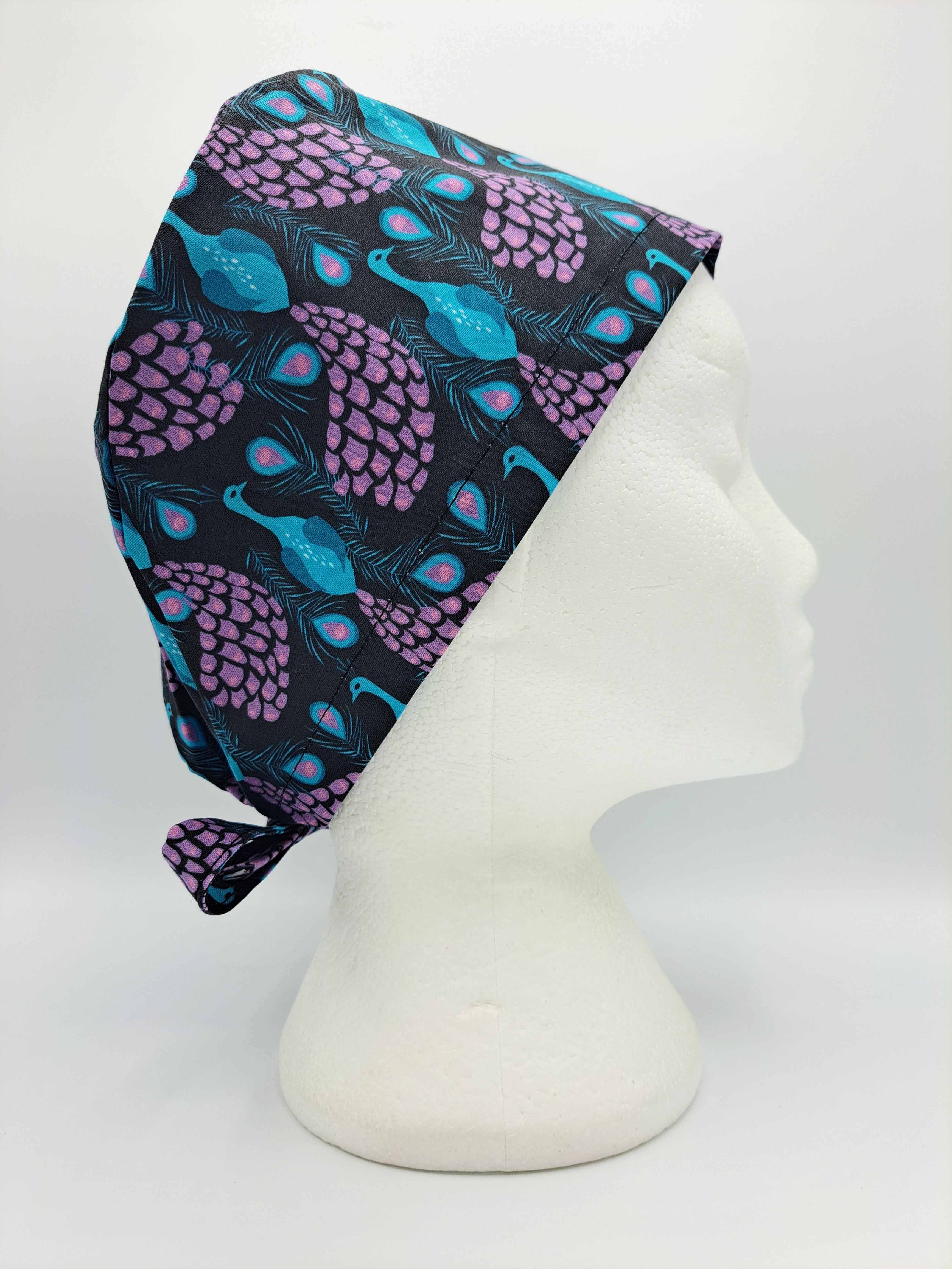 Peacocks Scrub Hat Cap