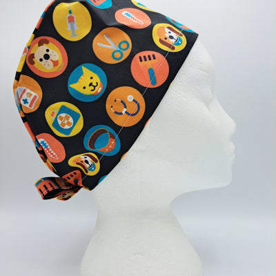 Pets and Vets Circles Scrub Hat Cap