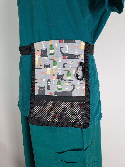 Black Cats and Wine Nurse Pocket Organiser