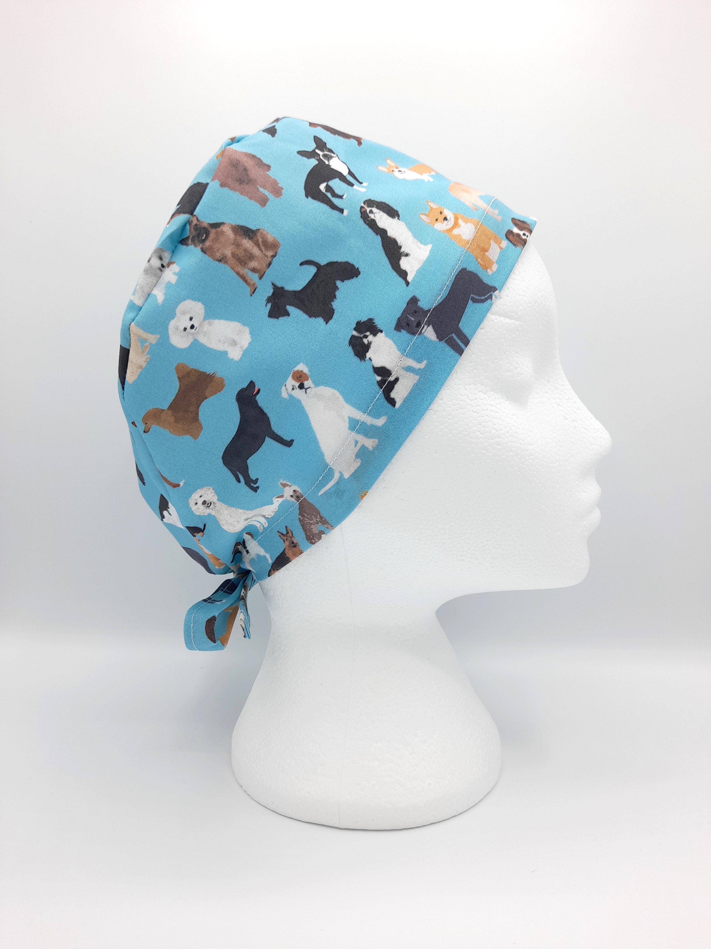 Breeds of Dog Scrub Hat Cap