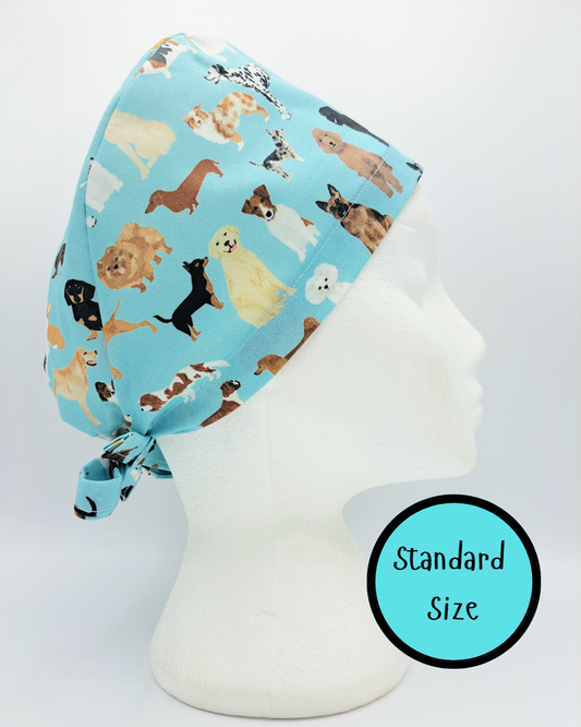 Breeds of Dog Scrub Hat Cap