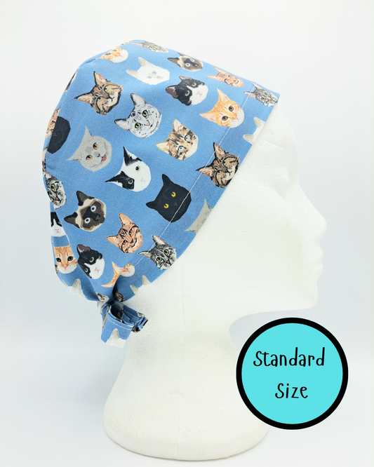 Cat Faces Scrub Hat Cap