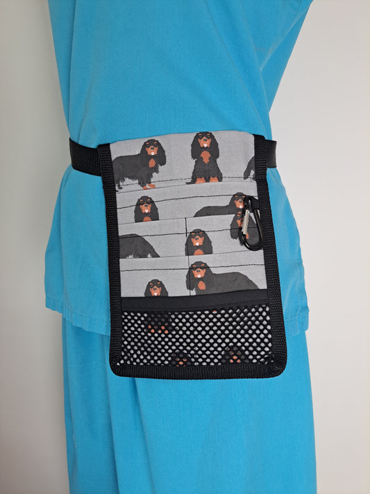 Cavalier King Charles Spaniels on Grey Nurse Pocket Organiser