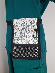 Dogs on White Nurse Pocket Organiser