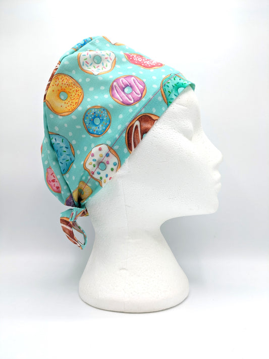 Donuts and Sprinkles Scrub Hat Cap