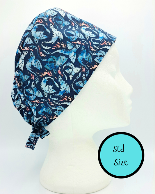 Dragon Fire Scrub Hat Cap