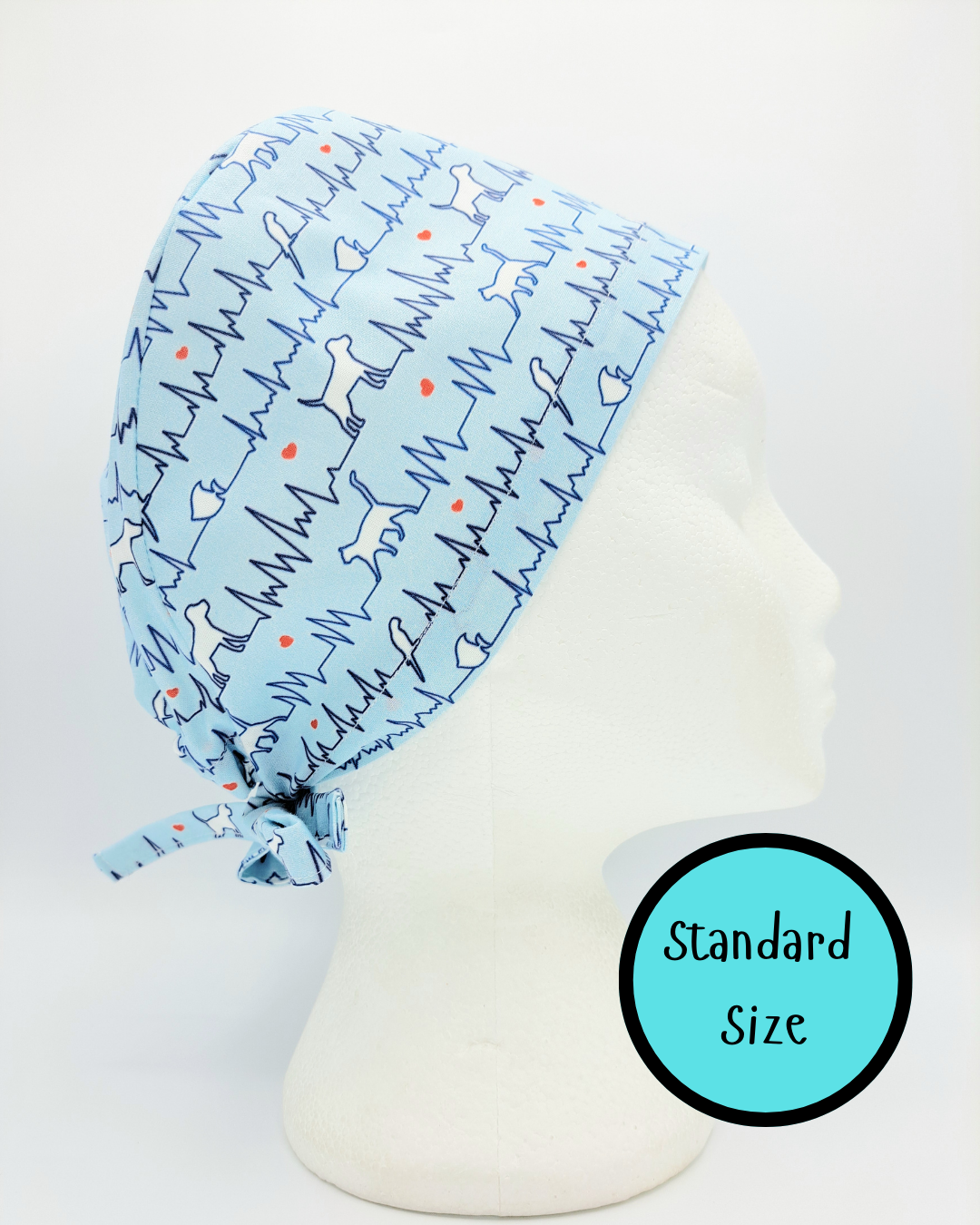 ECG Animals Scrub Hat Cap
