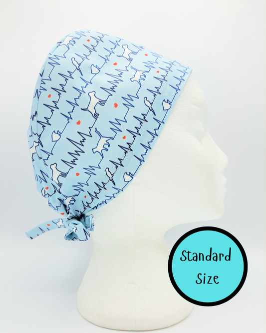 ECG Animals Scrub Hat Cap
