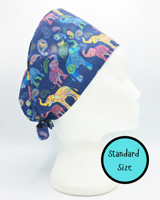 Elephants  Scrub Hat Cap