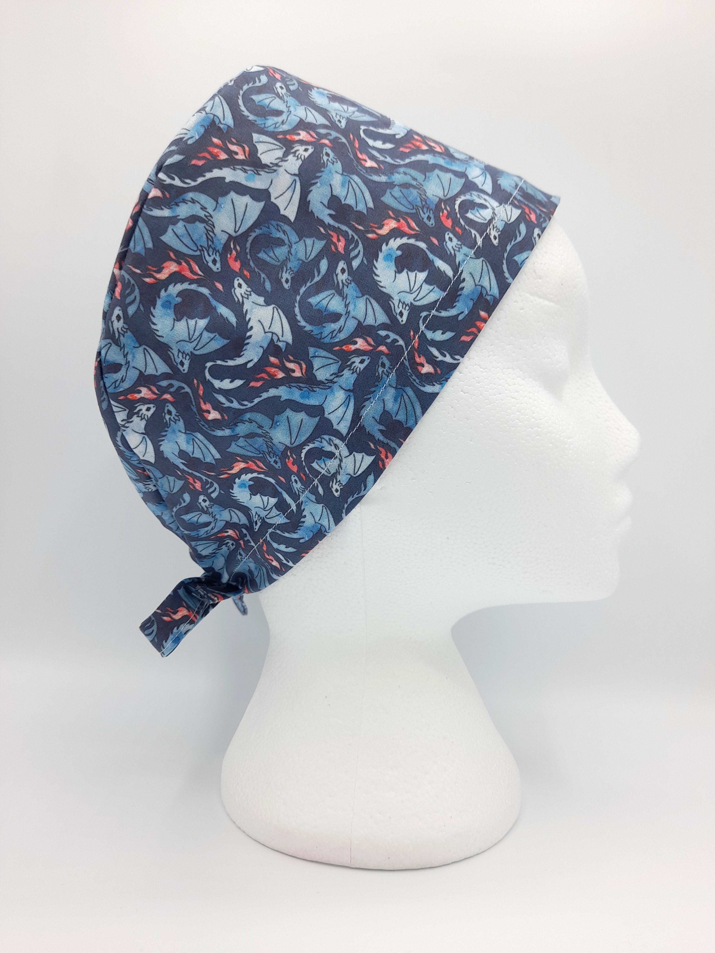 Dragon Fire Scrub Hat Cap