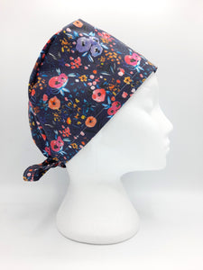 Floral Scrub Hat Cap