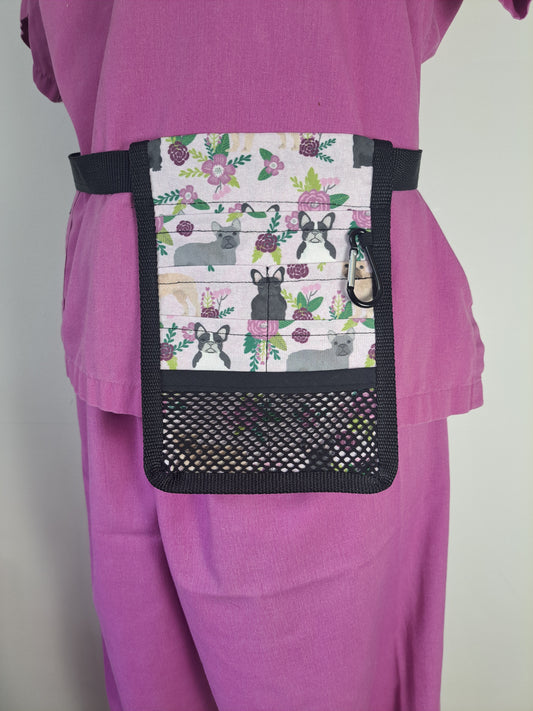 French Bulldogs on Lavender Nurse Pocket Organiser