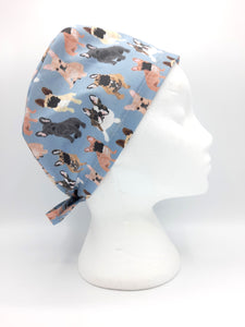 French Bulldog Scrub Hat Cap