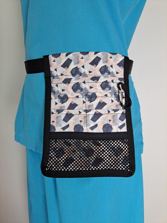 Geometric Peach Nurse Pocket Organiser