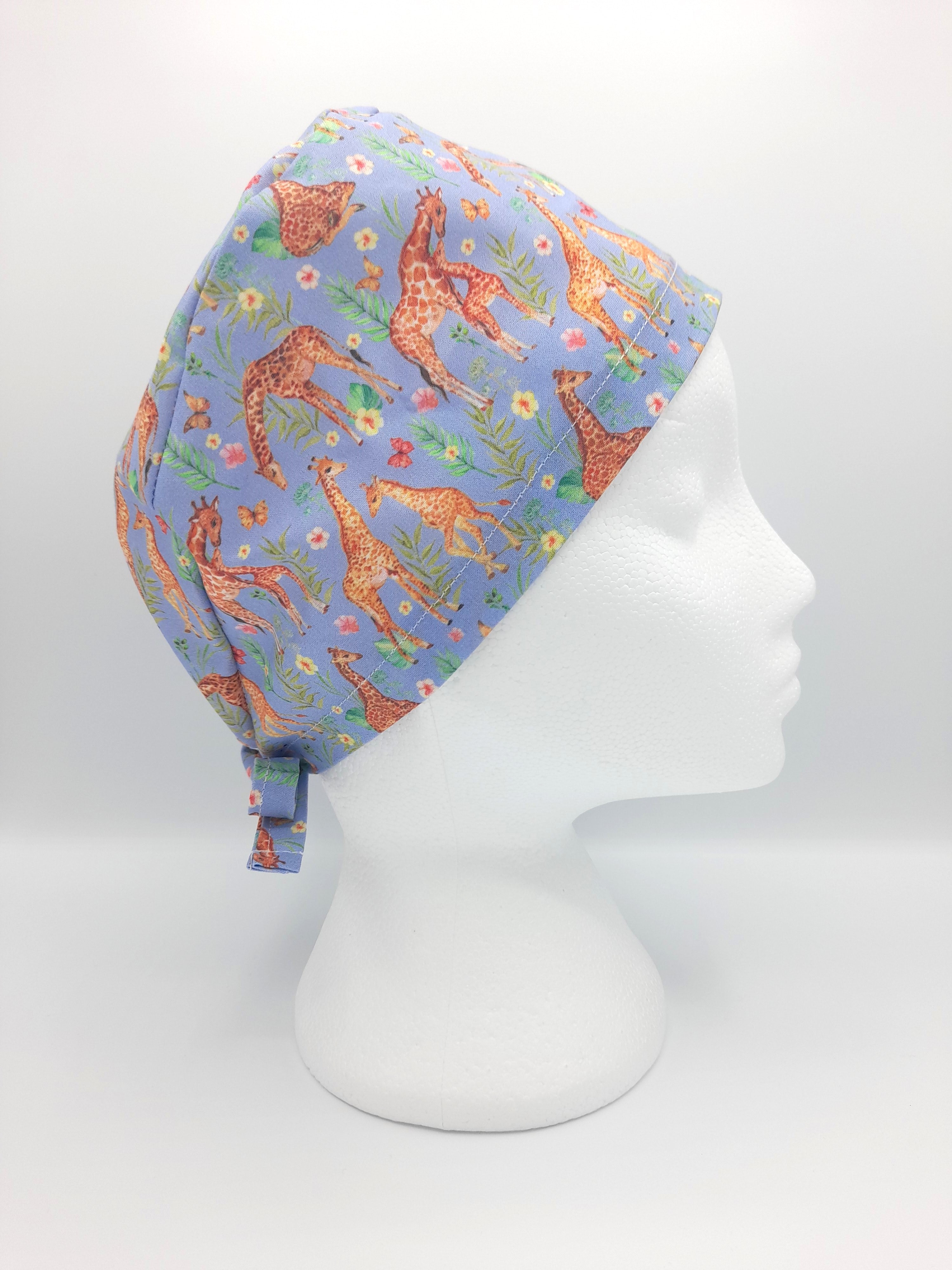 Giraffe Scrub Hat Cap