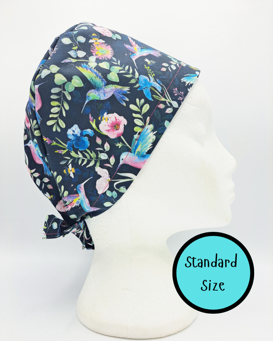 Hummingbirds Scrub Hat Cap