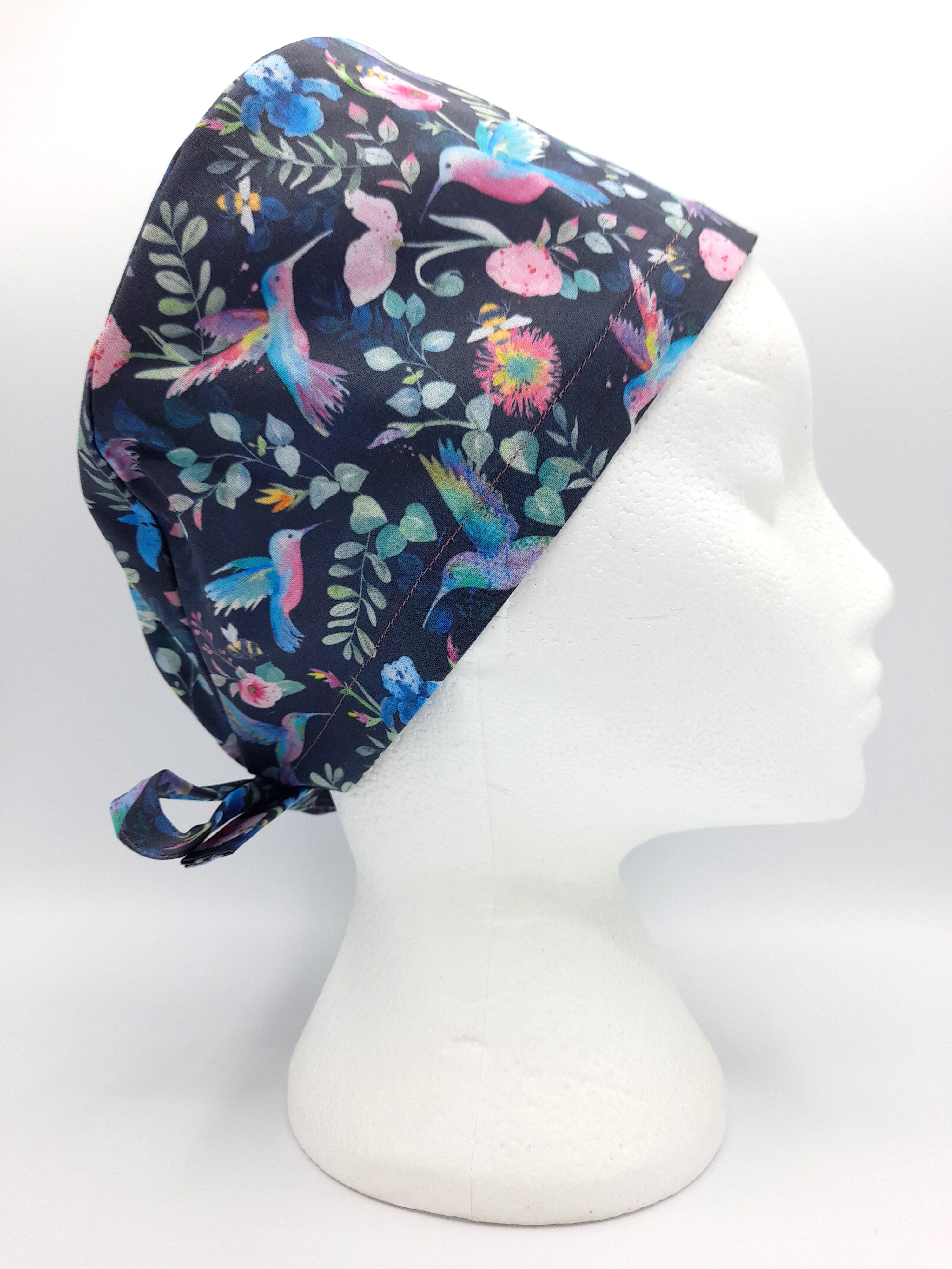 Hummingbirds Scrub Hat Cap