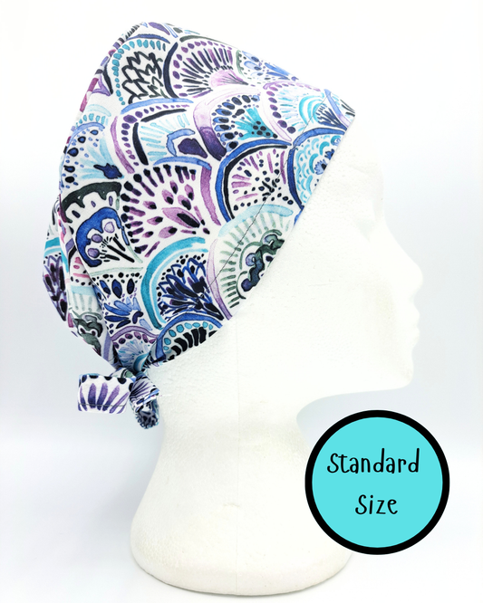 Mermaid Medallions Scrub Hat