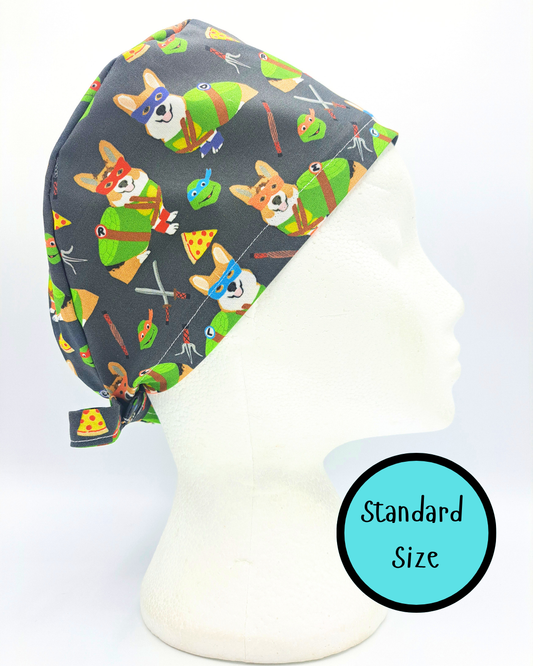 Ninja Corgi Scrub Hat