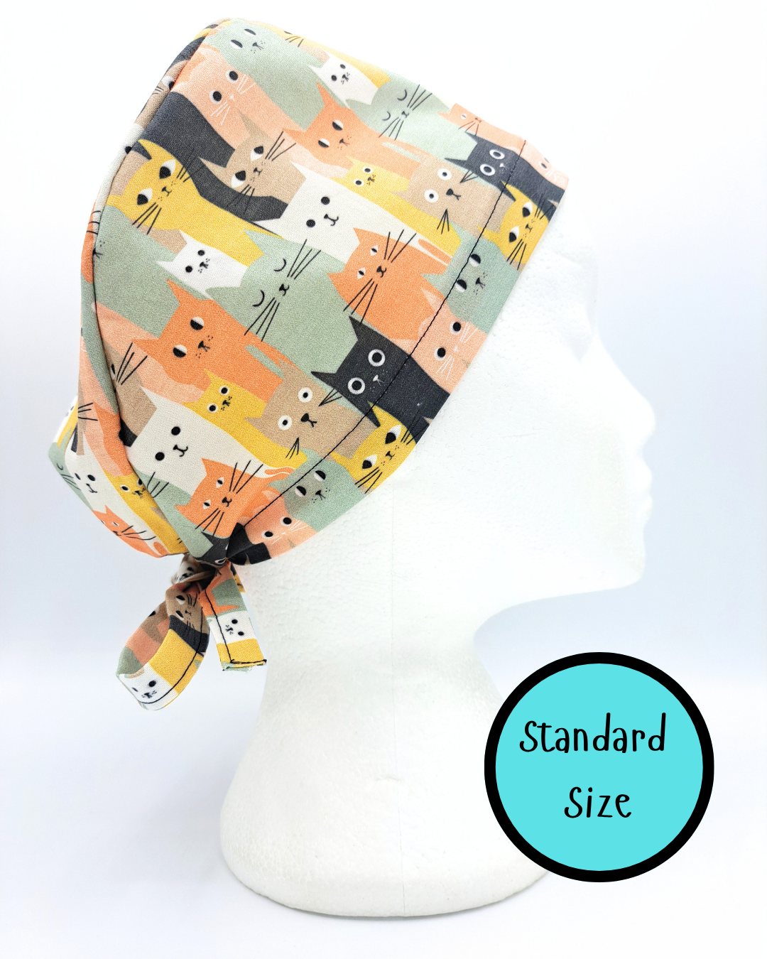 Orange cats Scrub Hat