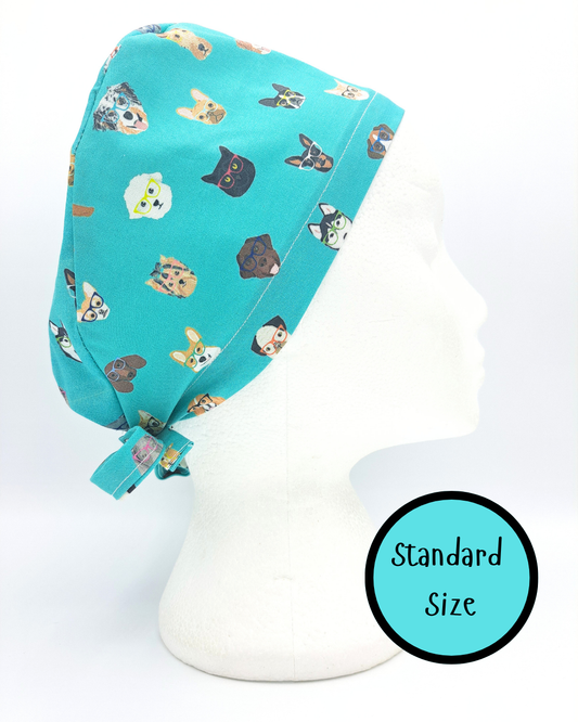 Pets in Specs Scrub Hat
