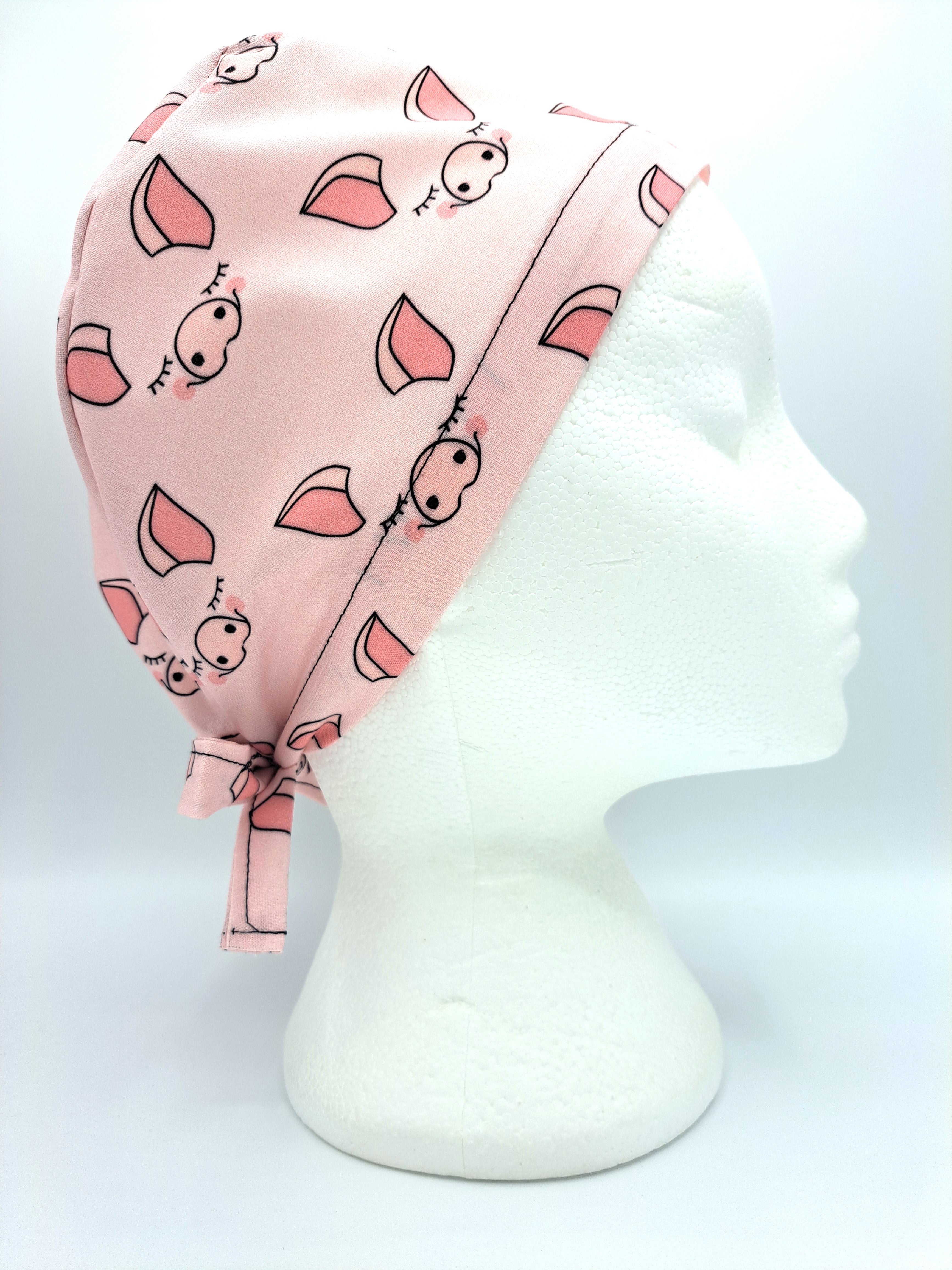 Pink Pigs Scrub Hat