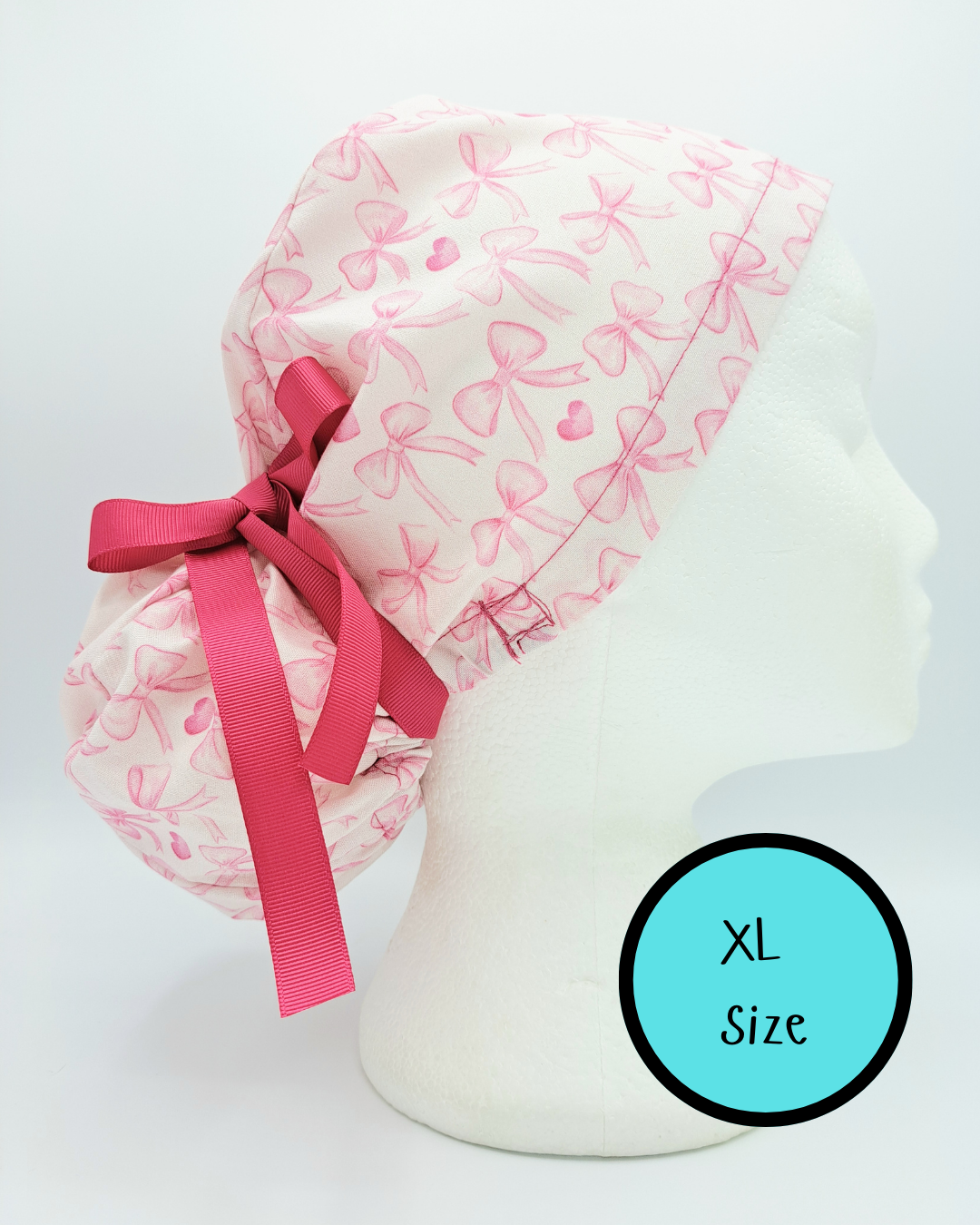 Pink Bows Scrub Hat Cap
