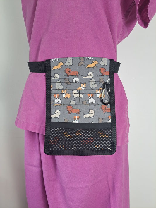 Pups on Grey  Nurse Pocket Organiser