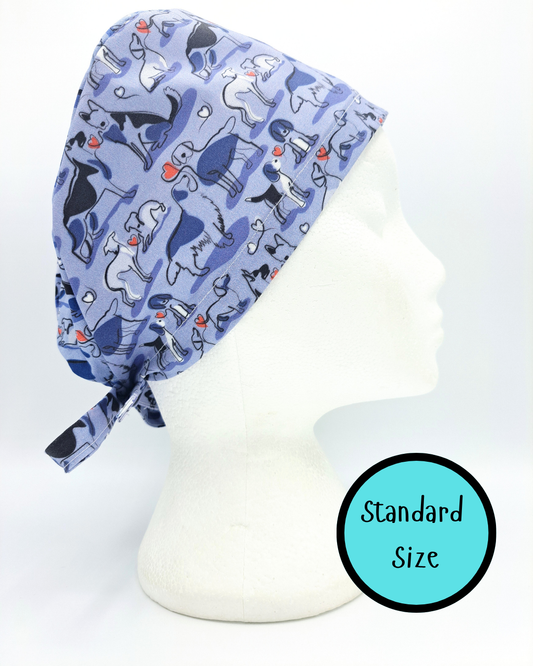 Purple Woofs Scrub Hat
