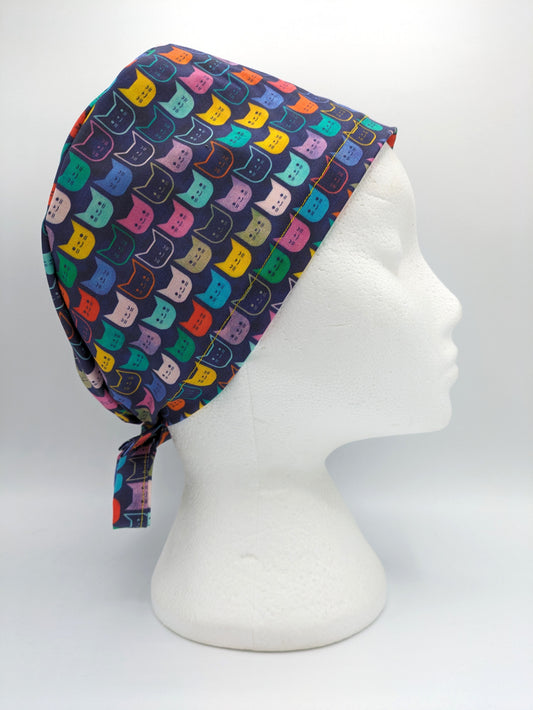 Rainbow Cats Scrub Hat Cap