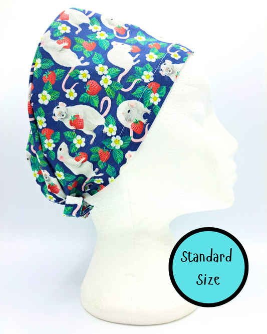 Rats and Strawberries Scrub Hat