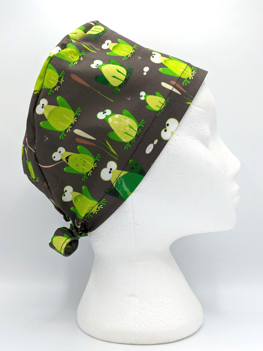 Ribbit Frogs Scrub Hat