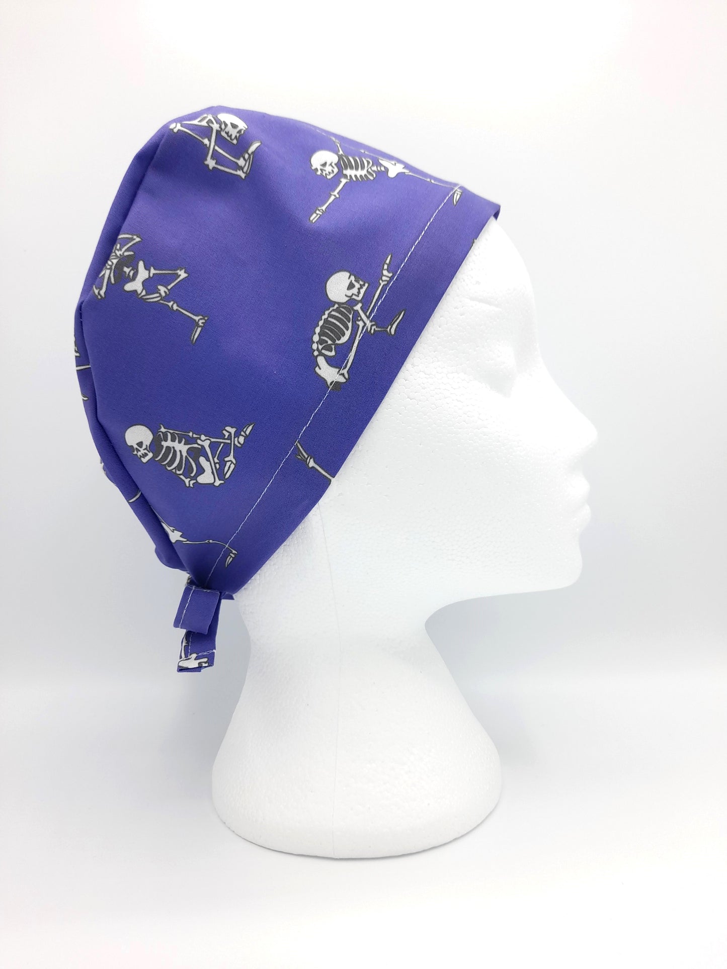 Skeleton Yoga Scrub Hat