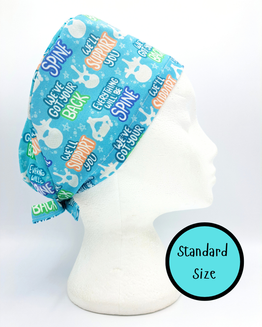 Spinal Scribbles Scrub Hat Cap