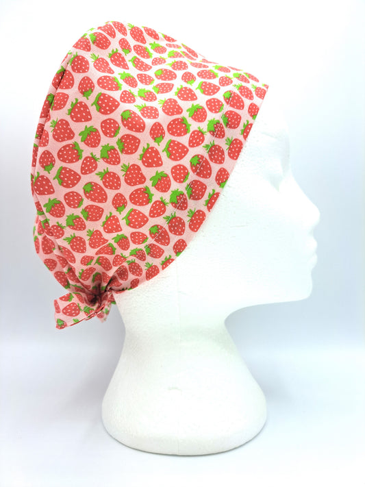 Strawberries Scrub Hat Cap