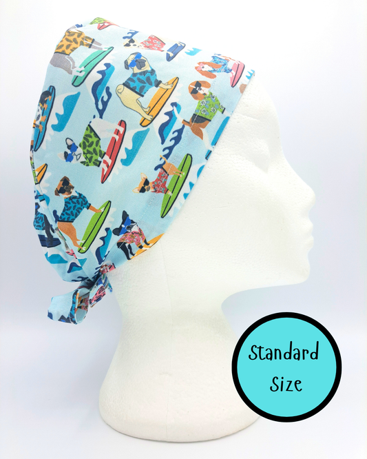 Surfing Dogs Scrub Hat