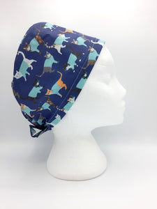 Theatre Cat Navy Scrub Hat