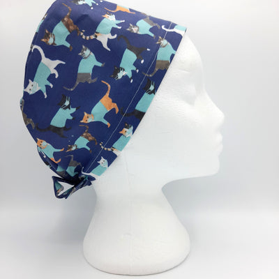 Theatre Cat Navy Scrub Hat