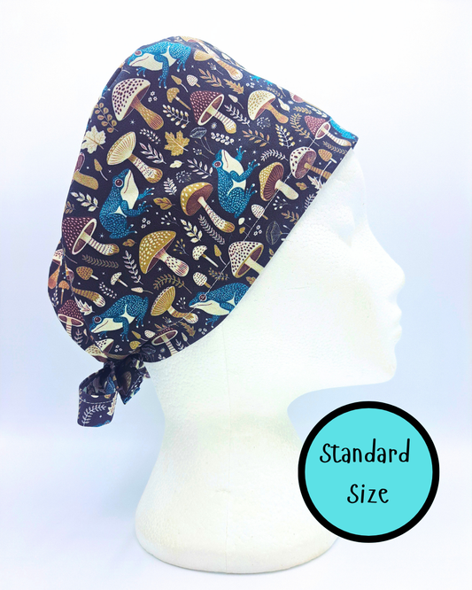 Toads and Toadstools Scrub Hat Cap