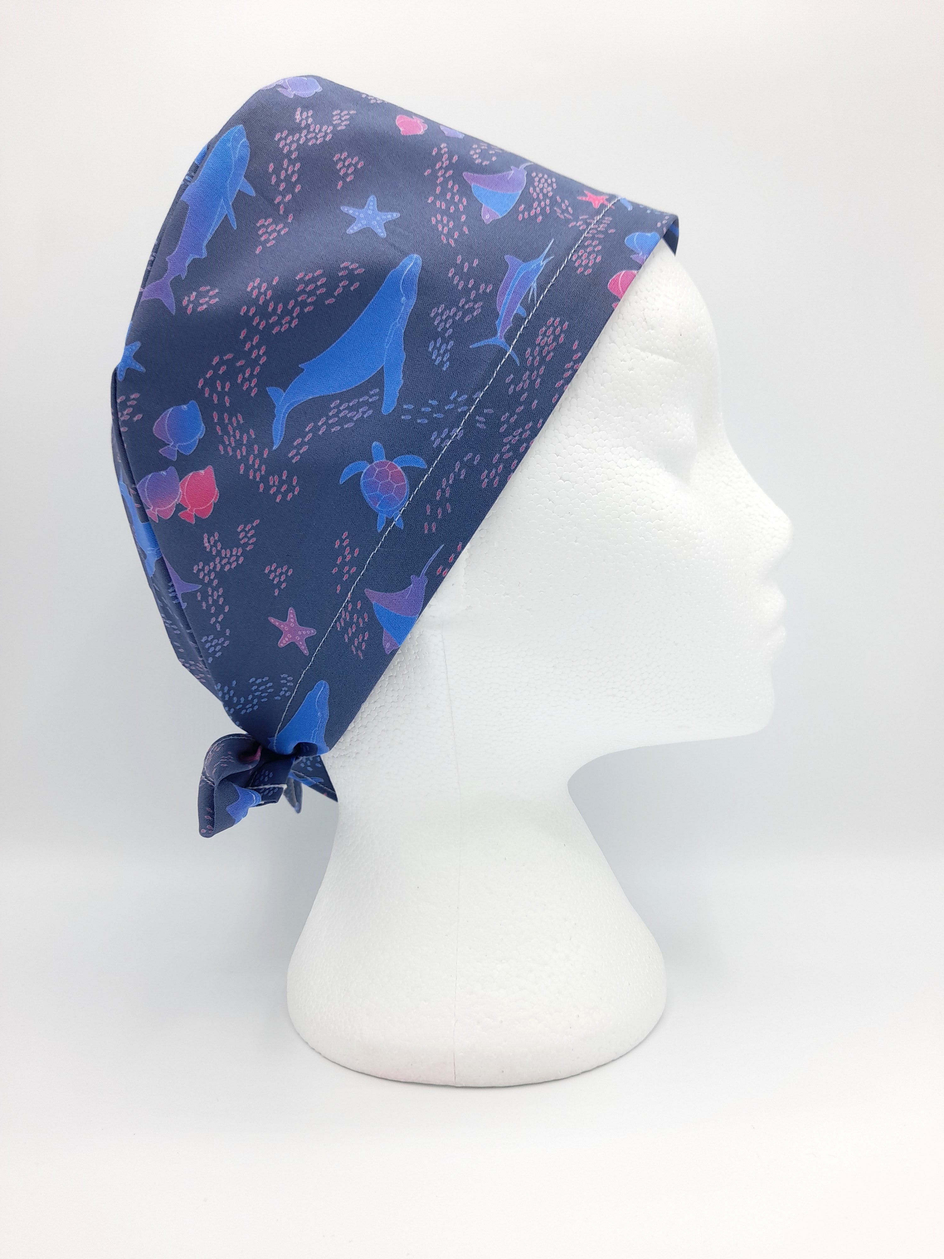 Vibrant Ocean Scrub Hat