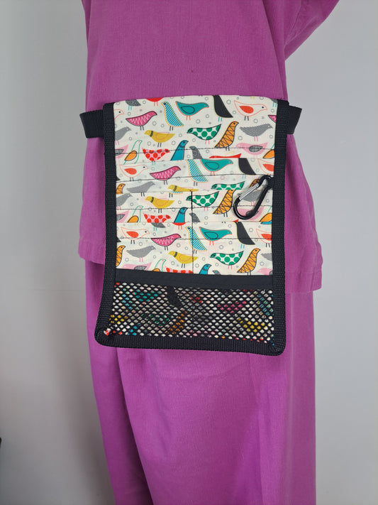 Vintage Birds Nurse Pocket Organiser