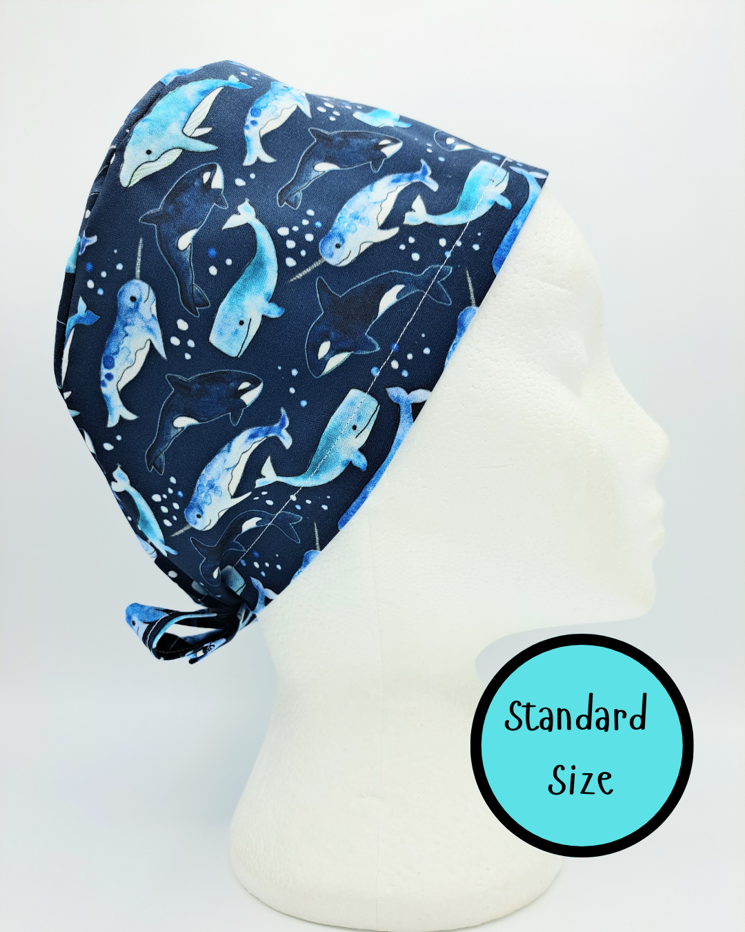 Whales and Orcas Scrub Hat